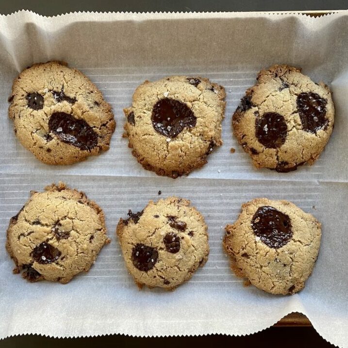 Tahini chocolate chip cookies